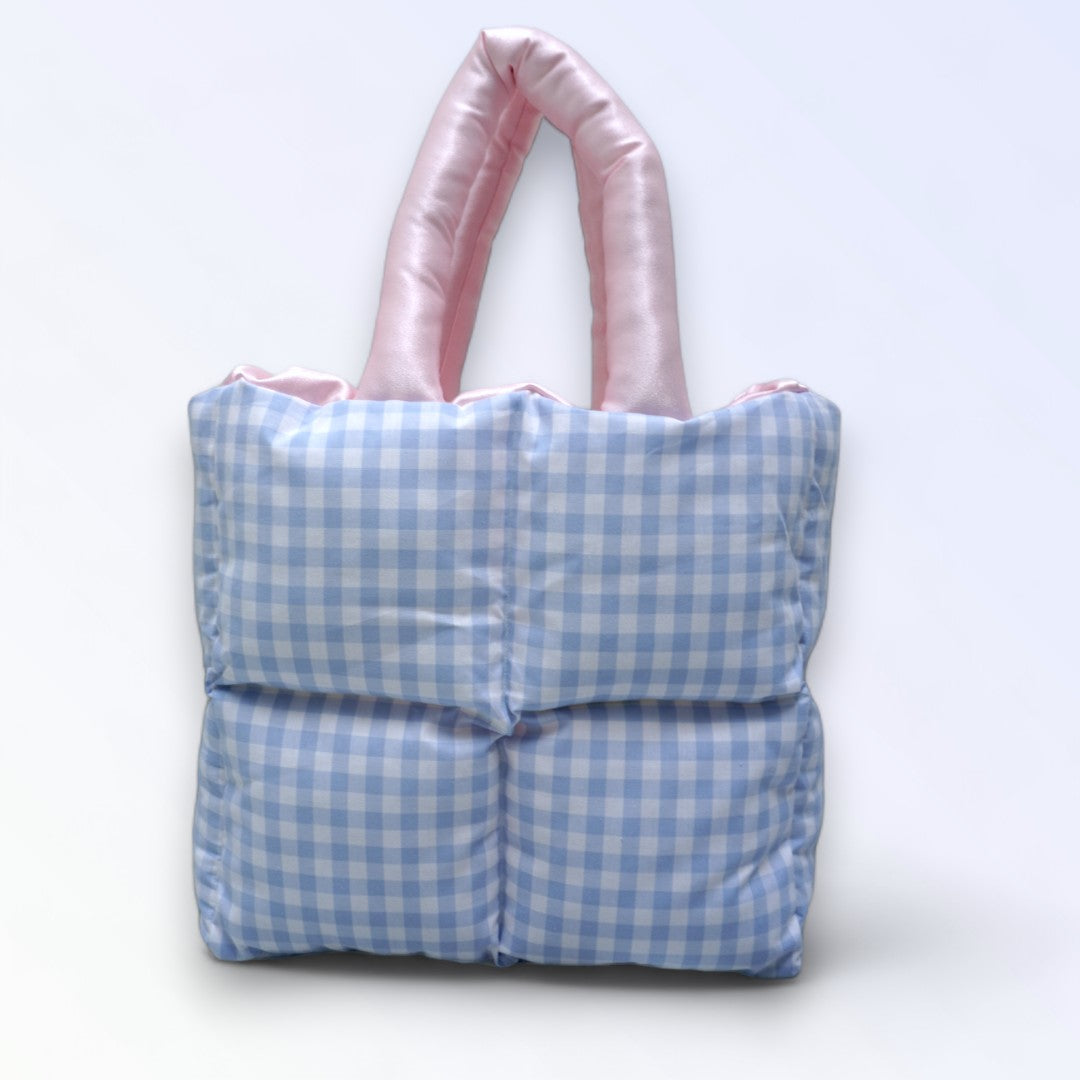Puffer Bag shiny rosa