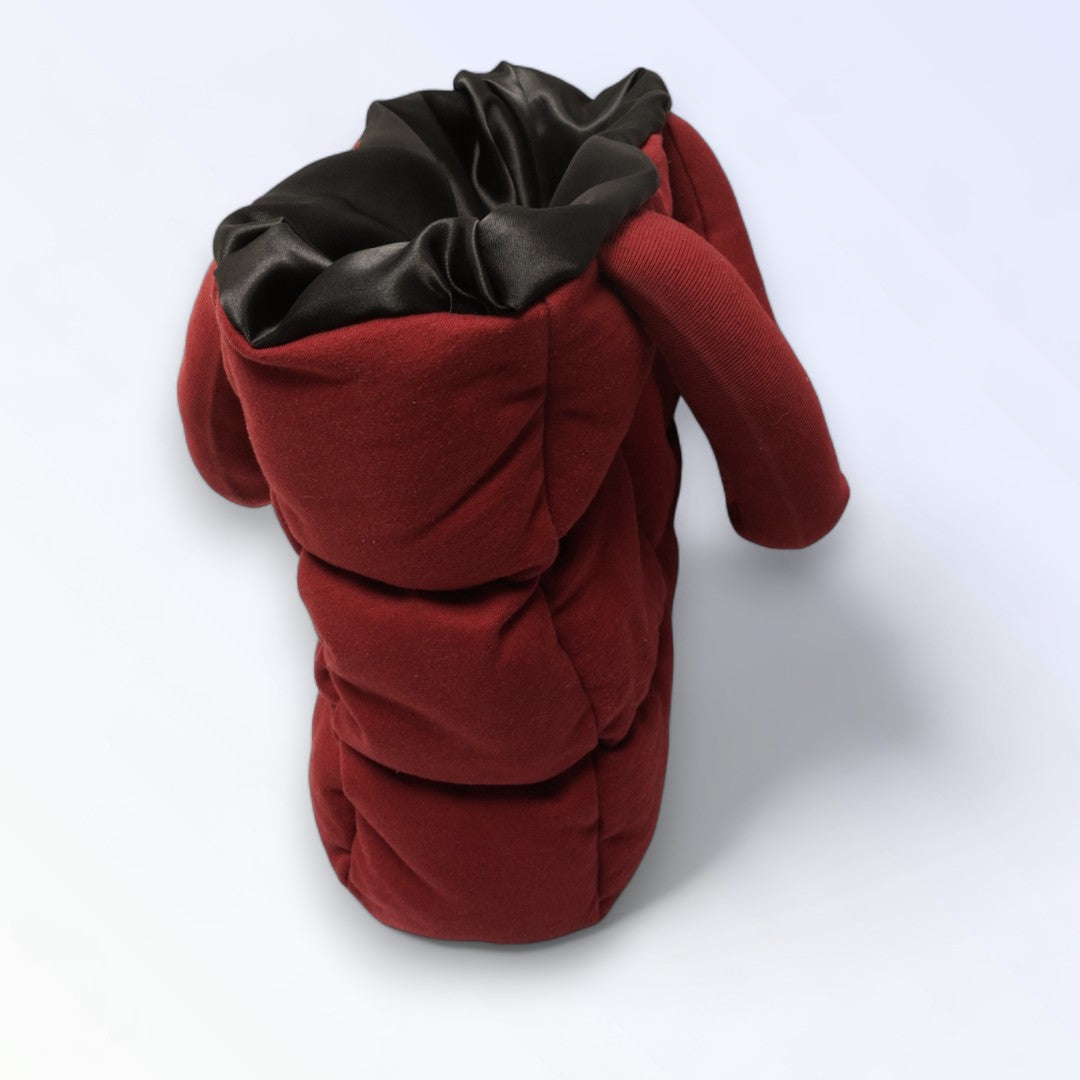 Puffer Bag dark red