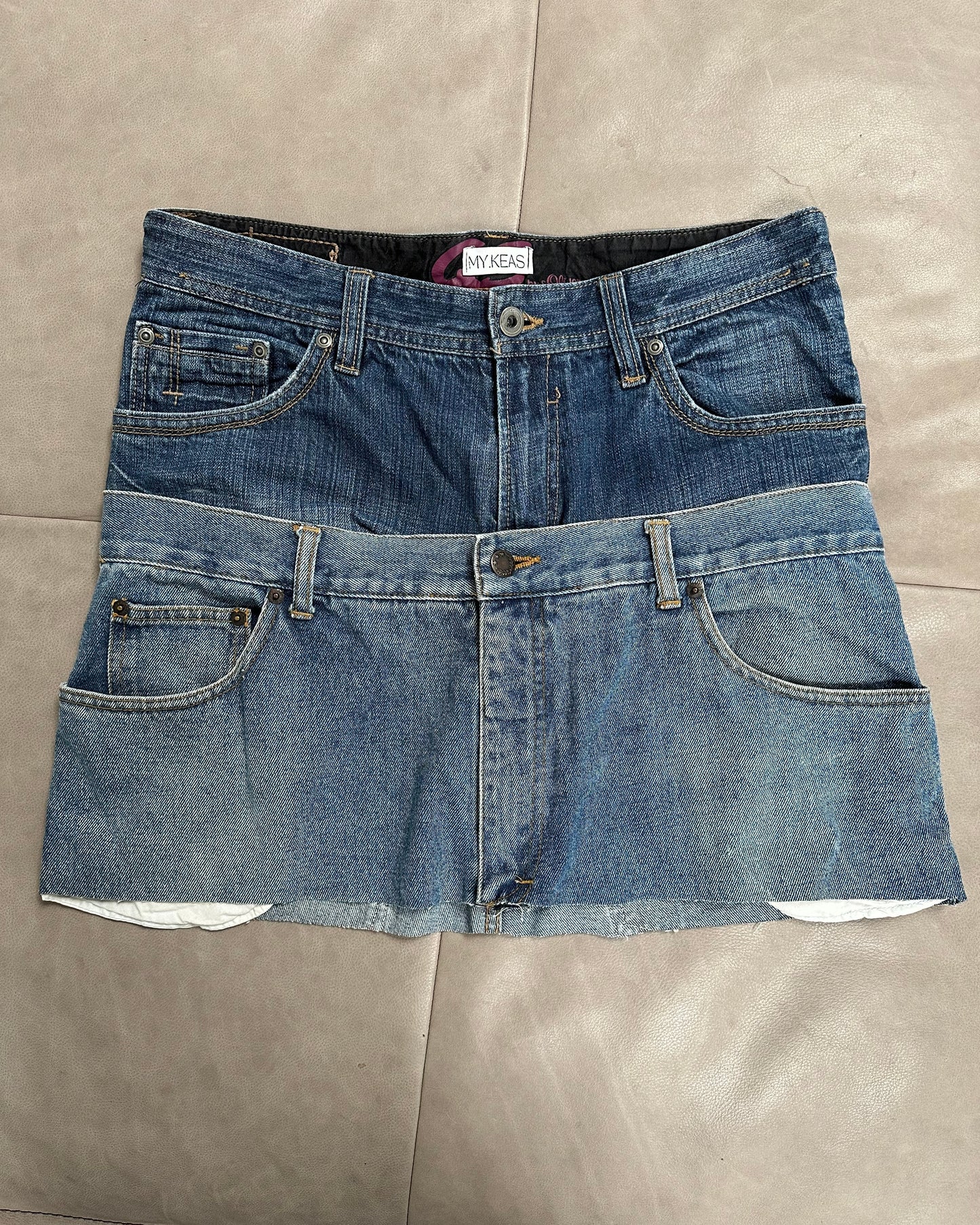 Reworked Denim Skirt