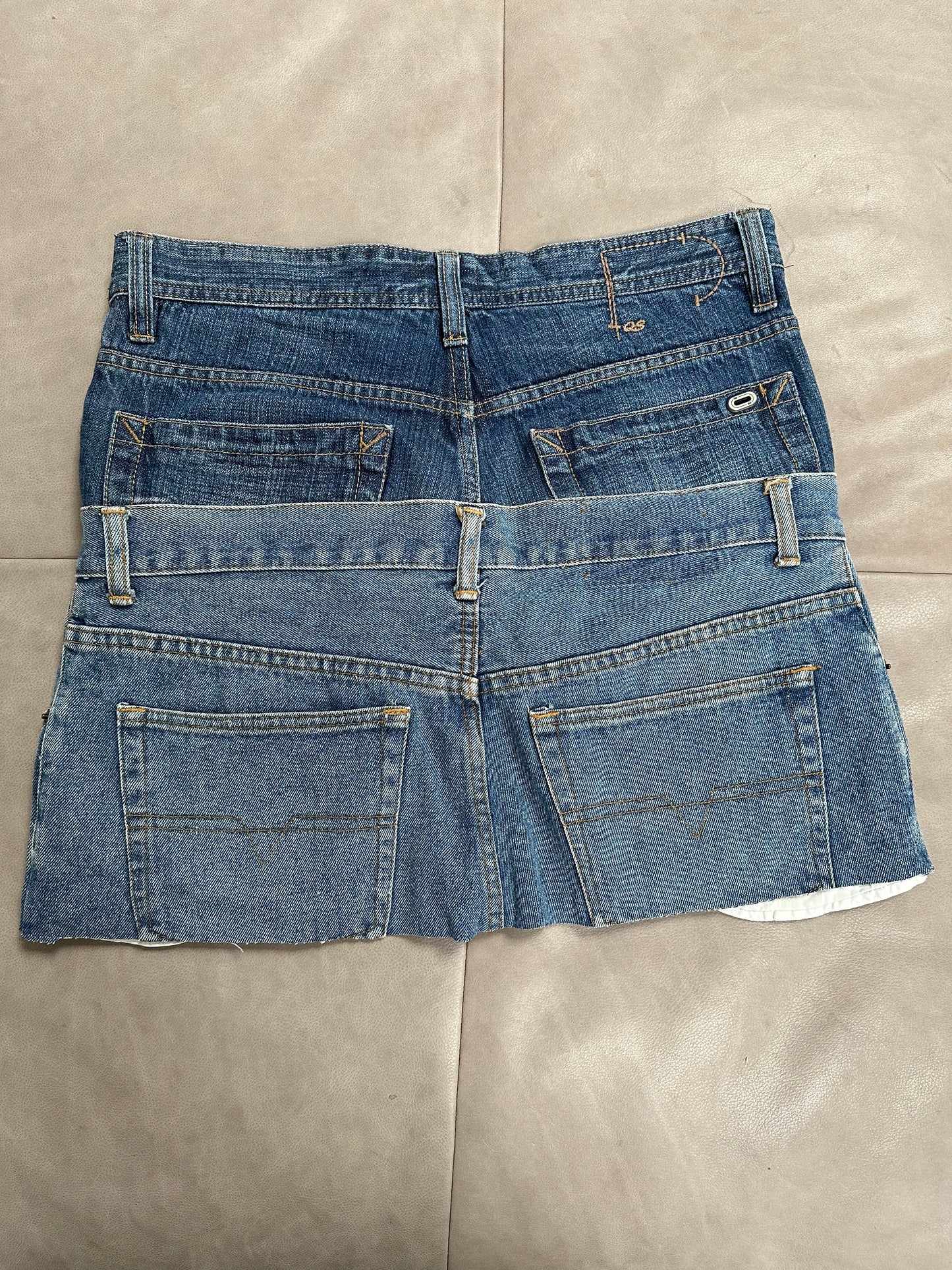 Reworked Denim Skirt