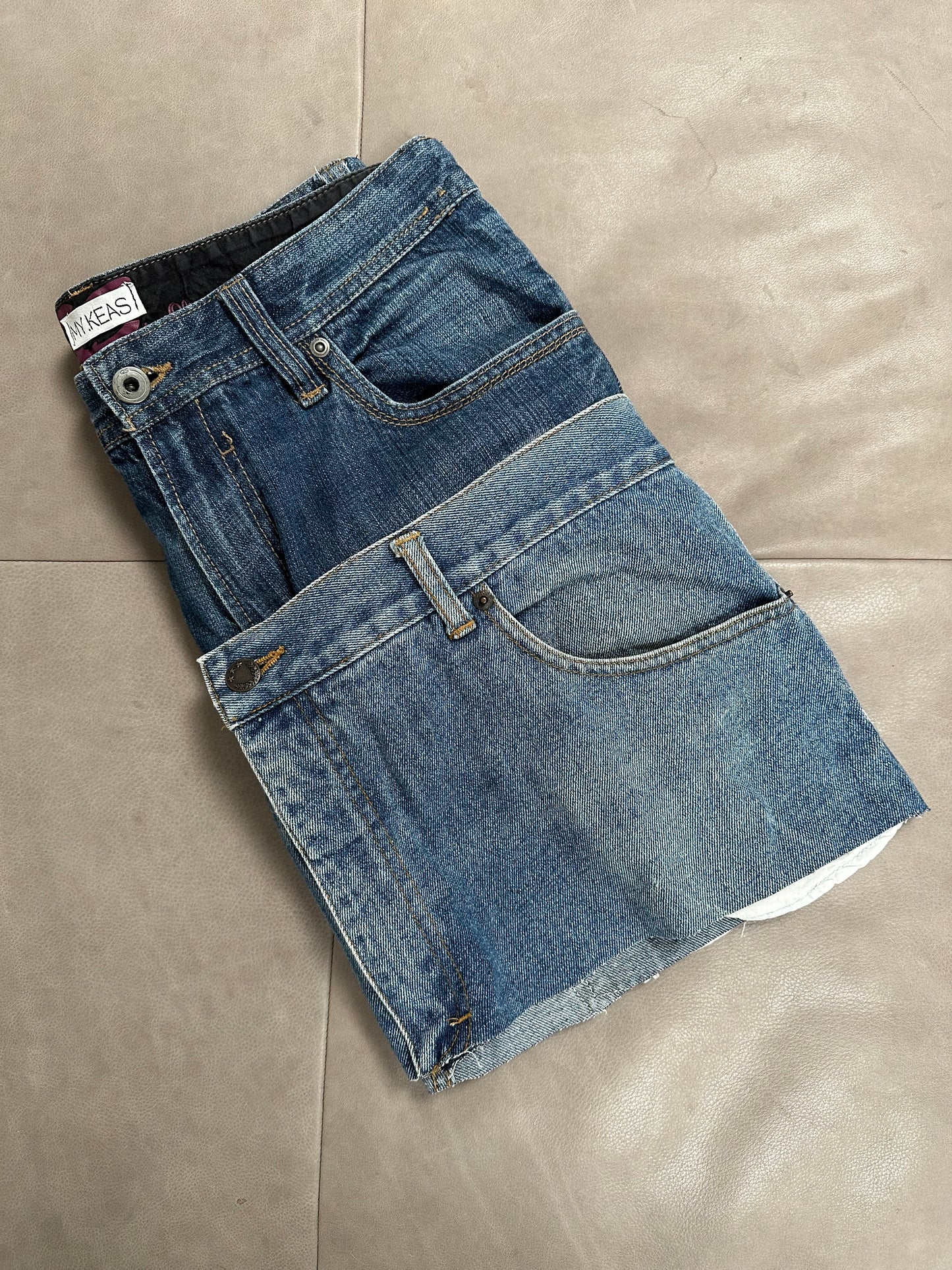 Reworked Denim Skirt