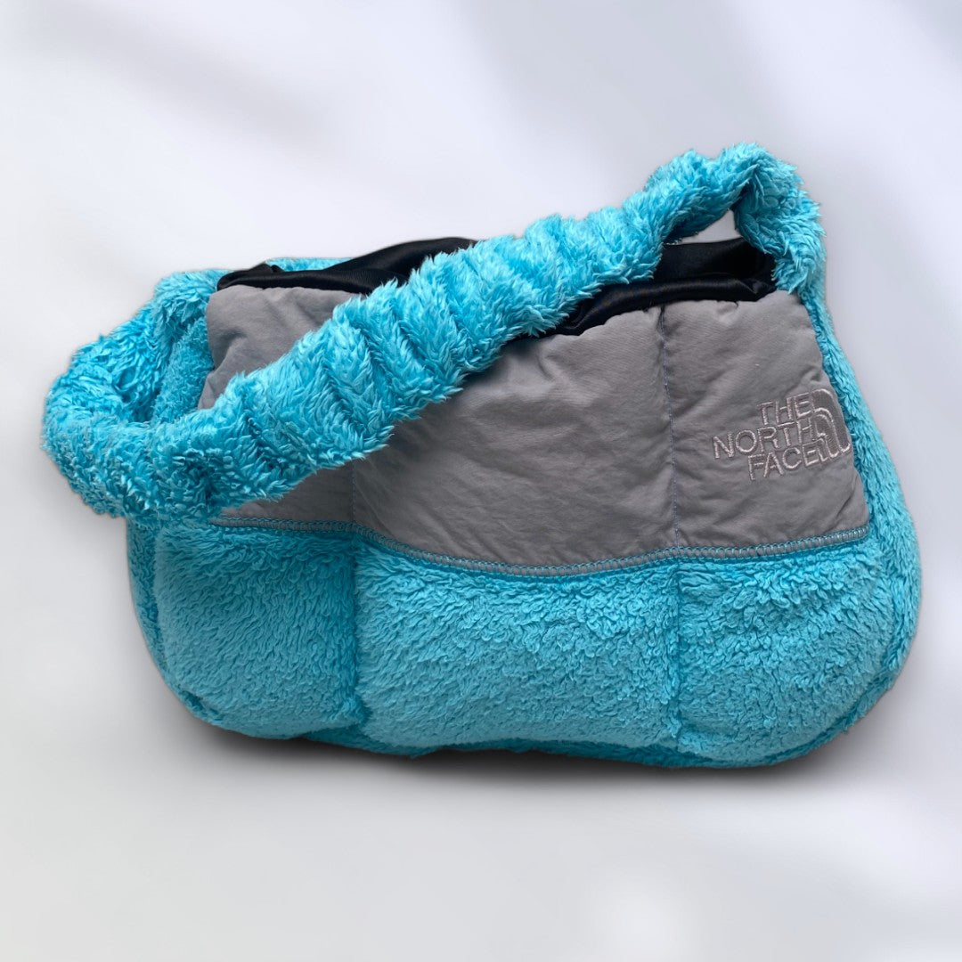 Reworked baby blue shoulder bag