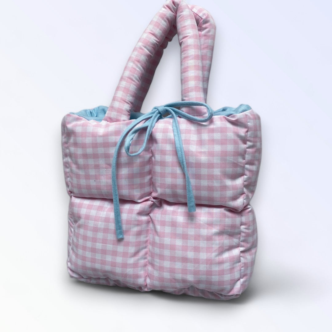 Puffer Bag rosa/blue