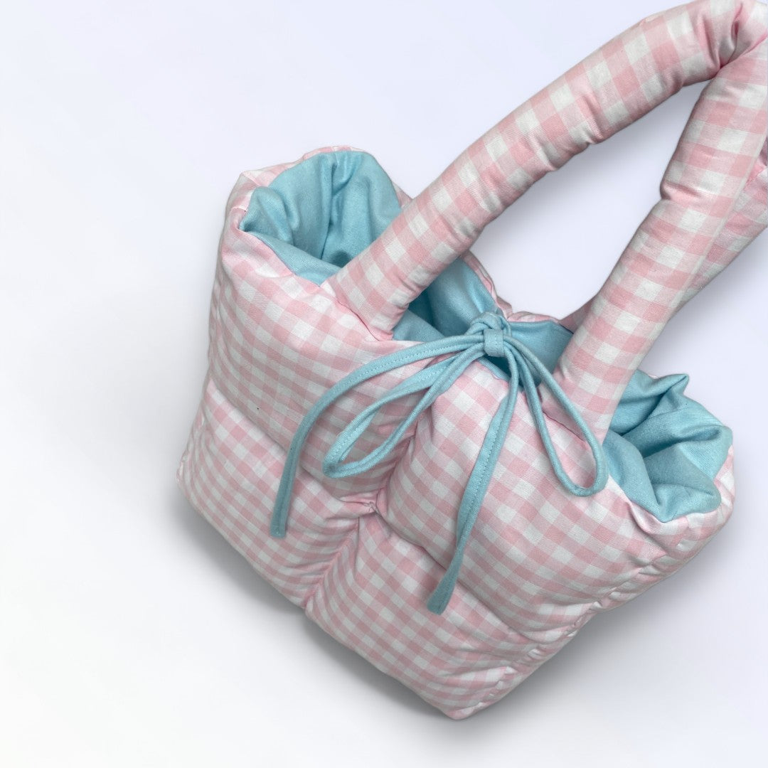 Puffer Bag rosa/blue