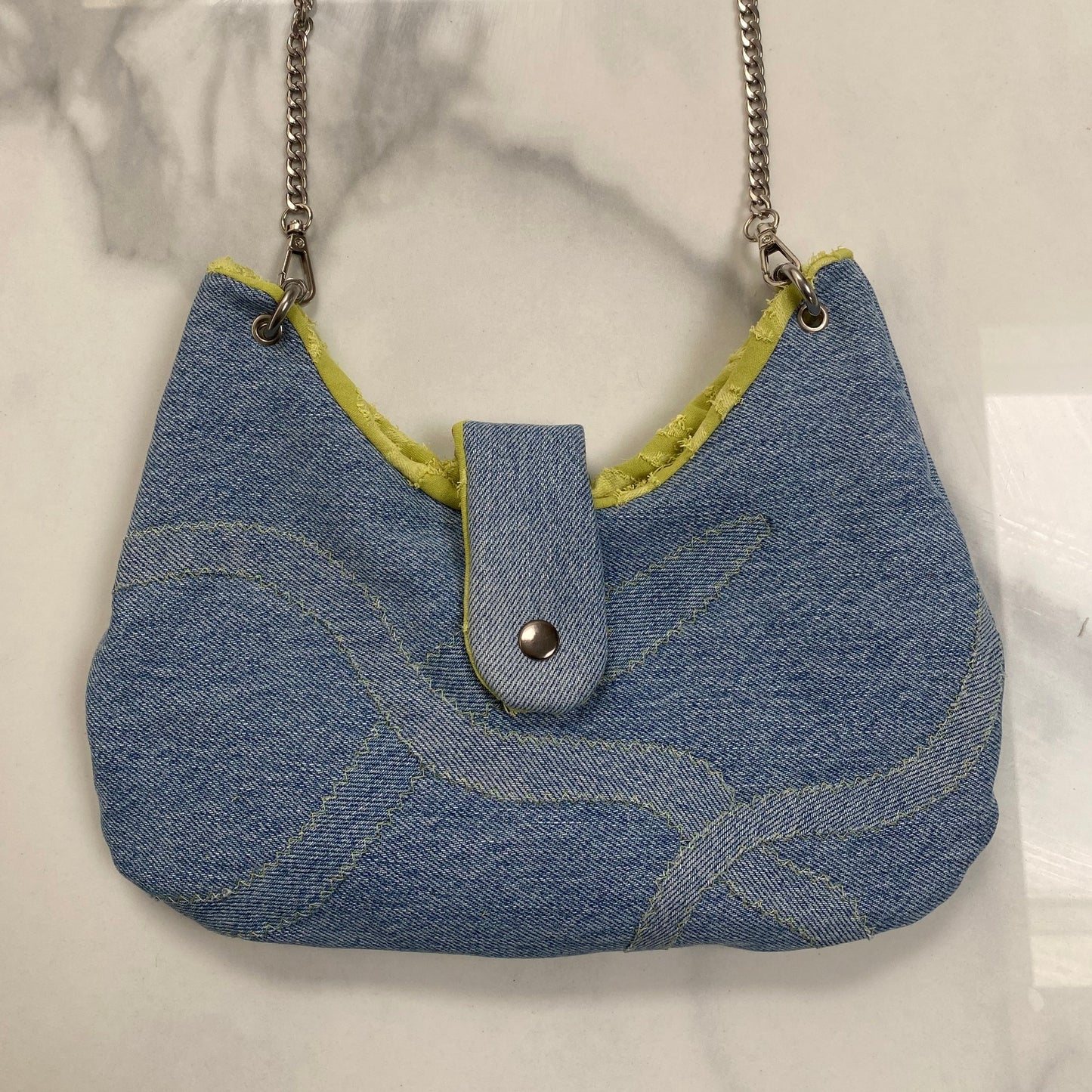 Reworked Denim Shoulder Bag