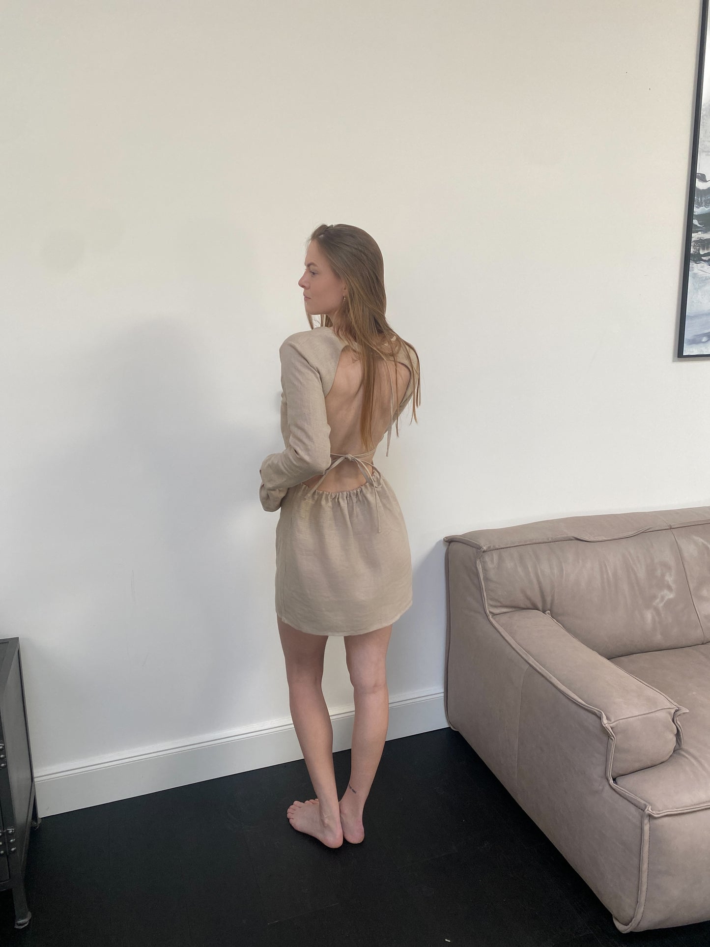 Dahab Dress beige (Made-to-order)