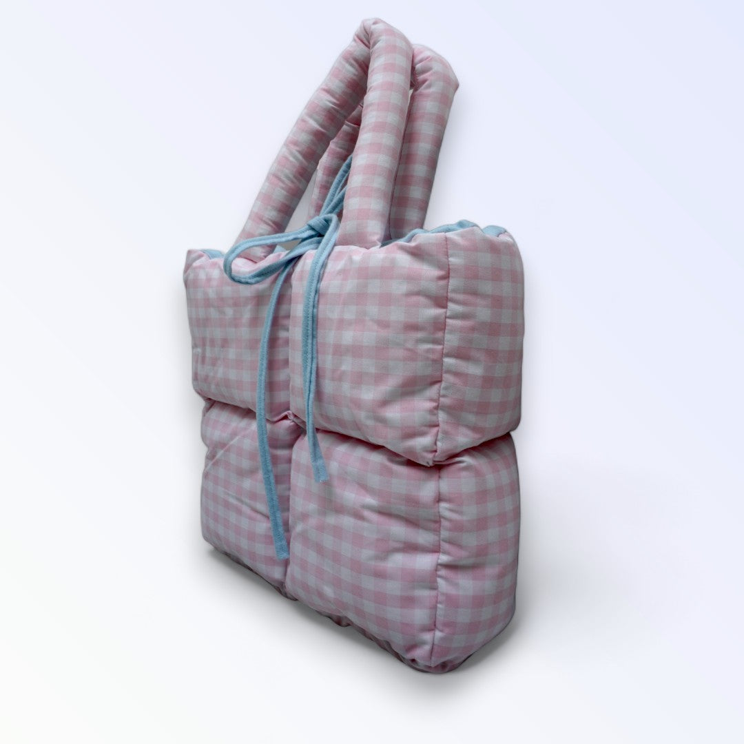 Puffer Bag rosa/blue
