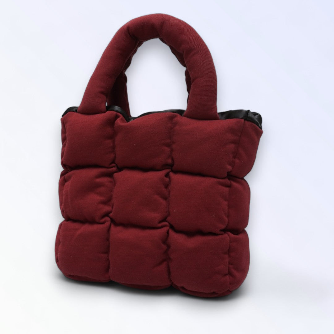 Puffer Bag dark red