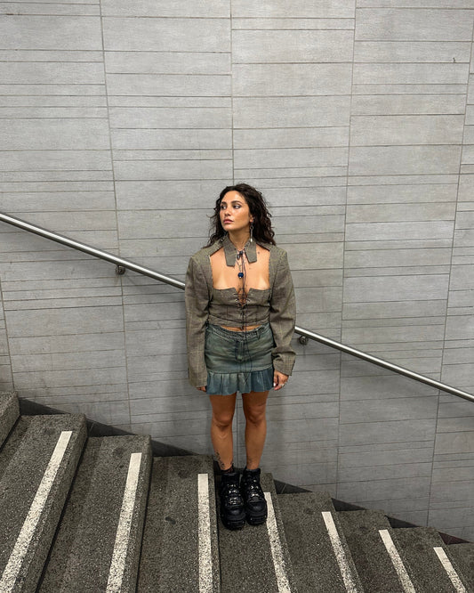 Messy Reworked Blazer Set