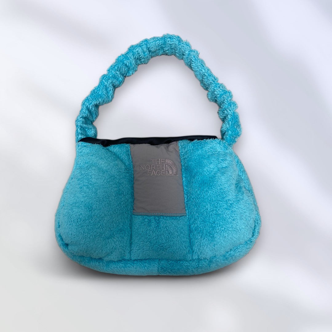 Reworked baby blue shoulder bag