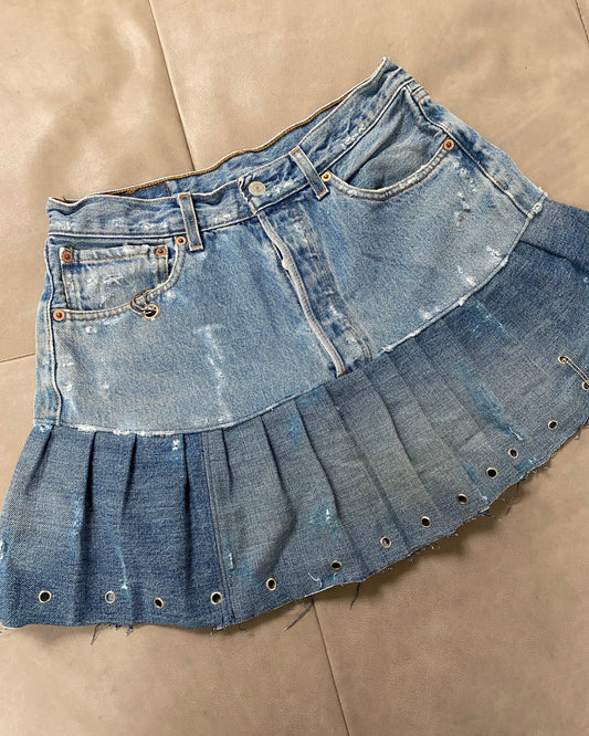 Reworked Denim Skirt